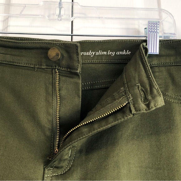 New York & Co. Soho Olive Green Crosby Slim Leg Ankle Jeans - Picture 9 of 14